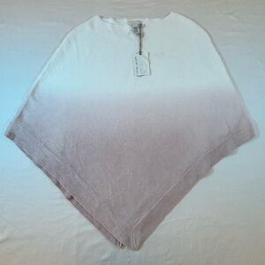 Barefoot Dreams CozyChic Ultra Lite Ombre Poncho Rose Mist NWT One Size